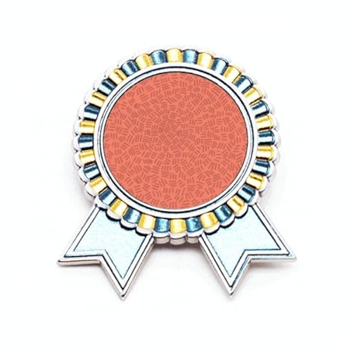 Badge à rayures courtes rouge métal M pour masquer un accroc ou personnaliser