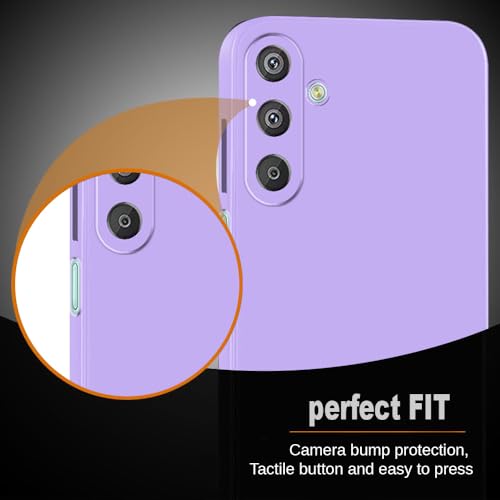 Image of Back Cover for Samsung Galaxy F15 5G / M15 5G | Full Camera Protection | Premium Liquid Silicon Case | Flexible Bumper Case for Samsung Galaxy F15 5G / M15 5G (Purple)