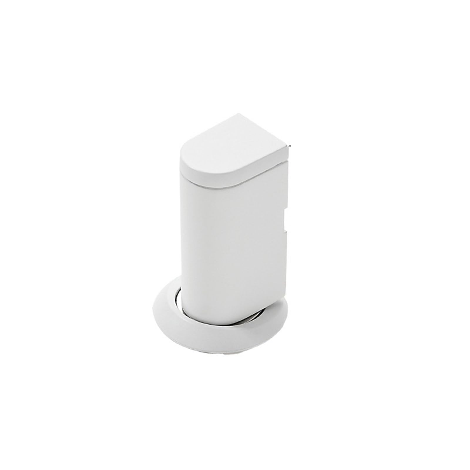 Door Stop Invisible Door Stop Adjustable Stopper Wind-Proof Zinc Alloy Holder Hardware(White)