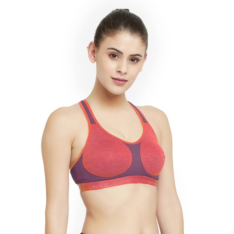 Image of Groversons Paris Beauty Women's Non-Padded Non-Wired Racer Back Sports Bra (BR172)