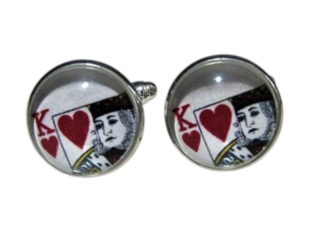 Mancuernillas King of Hearts para Hombre miniatura 1