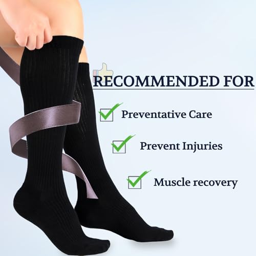 Image of 15-20 mmHg Cotton Compression Socks for Women & Men