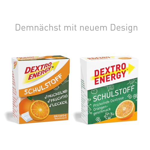 DEXTRO ENERGY SCHULSTOFF ORANGE - 50 g (1 Stück) - Traubenzucker für jede Prüfung, schnell verfügbare Kohlenhydrate, perfekt zu portionieren – Bild 4