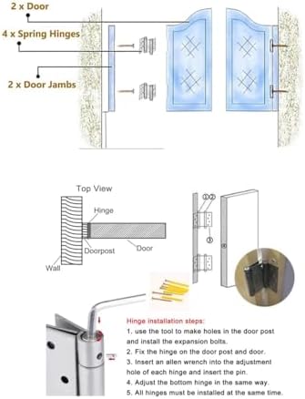 Retro Cafe Swinging Door - Half Door for Indoor/Outdoor, Pine Wood, 28/31/35 in (110x100cm/43x39in), Stylish Entrance Partition for Restaurants & Cafes