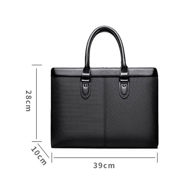 Men's briefcase, business handbag, document bag, large capacity conference bag, waterproof Oxford cloth2