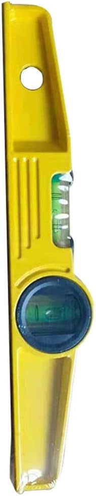 Magnetic Spirit Level Instrument Ruler Anti-Rust Bubbles High Precision Horizontal Measuring Tool (Color : As Shown, Size : One Size) (Yellow One Size)