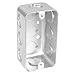 5 Pcs, 1-7/8 In. Deep Handy Utility Box w/(8) 1/2 In. Side Knockouts; (3) 1/2 In. Bottom Knockouts, .0625 Galvanized Steel