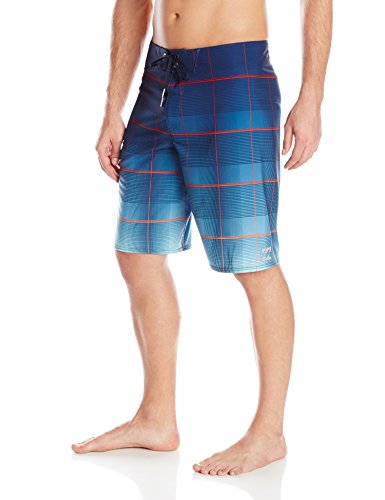 Billabong Men's All Day X Plaid Stretch Boardshort, Navy, 30
