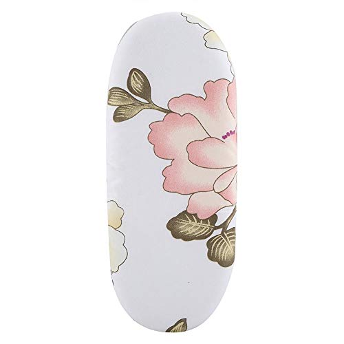 TOPINCN Mini Ironing Board Foldable Space Saving Tabletop Ironing Board with Cotton Cover Sleeve Cuffs Collars Handling Table for Home Travel 10.43 x 4.13 x 3.35 inch(Peony)