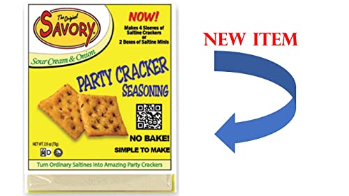 Savory Saltine Seasoning 2-Pack - 1 Original, 1 Sour Cream Plus 2 Ex-Large Double Sealed Zip Top Bags #TOP23
