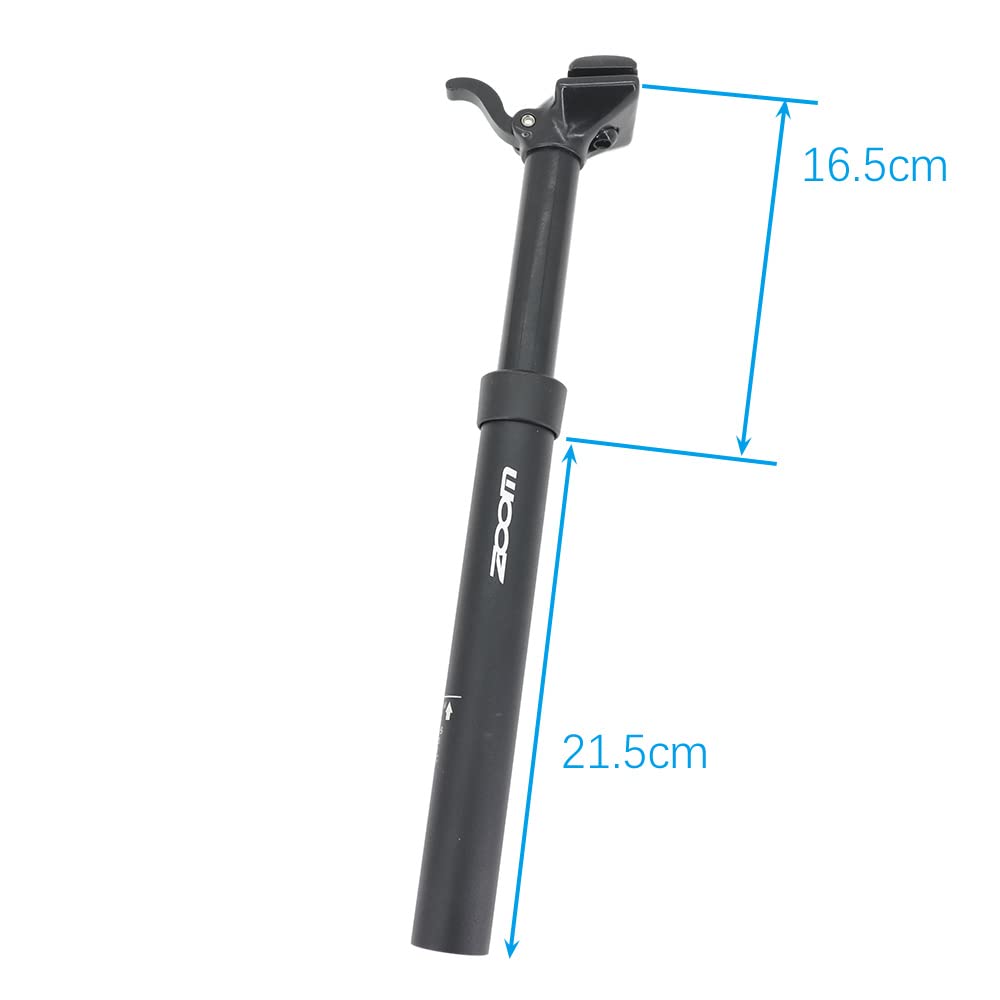 Tubo Sella Bici Dropper SeatPost Manual di Controllo LIVATORE A Leva Altezza Regolabile Post Post Hydraulic BICYTLE 100mm Viaggio 375mm 30.9 31,6 mm MTB.(31.6mm)