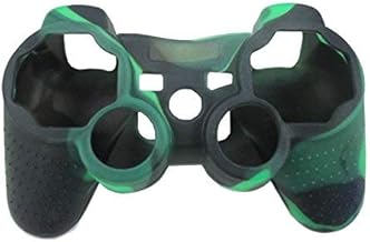 OSTENT Camouflage Silicone Skin Case Cover for Sony PS2/3 Wireless/Wired Controller - Color Dark Green