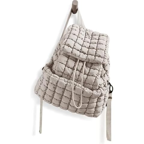 COFIHOME Quilted Puffer Backpack Purse for Women,Fashion Lightweight Backpack Rucksack Bag for Travel Hiking Gymming Cover