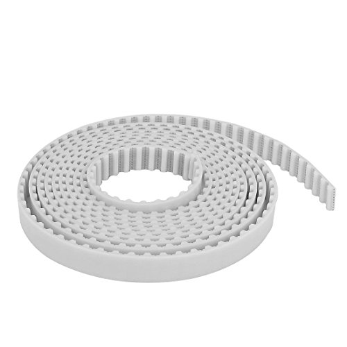 uxcell PU Synchro Machine Timing Belt 2m Length 10mm Width 5mm Pitch White