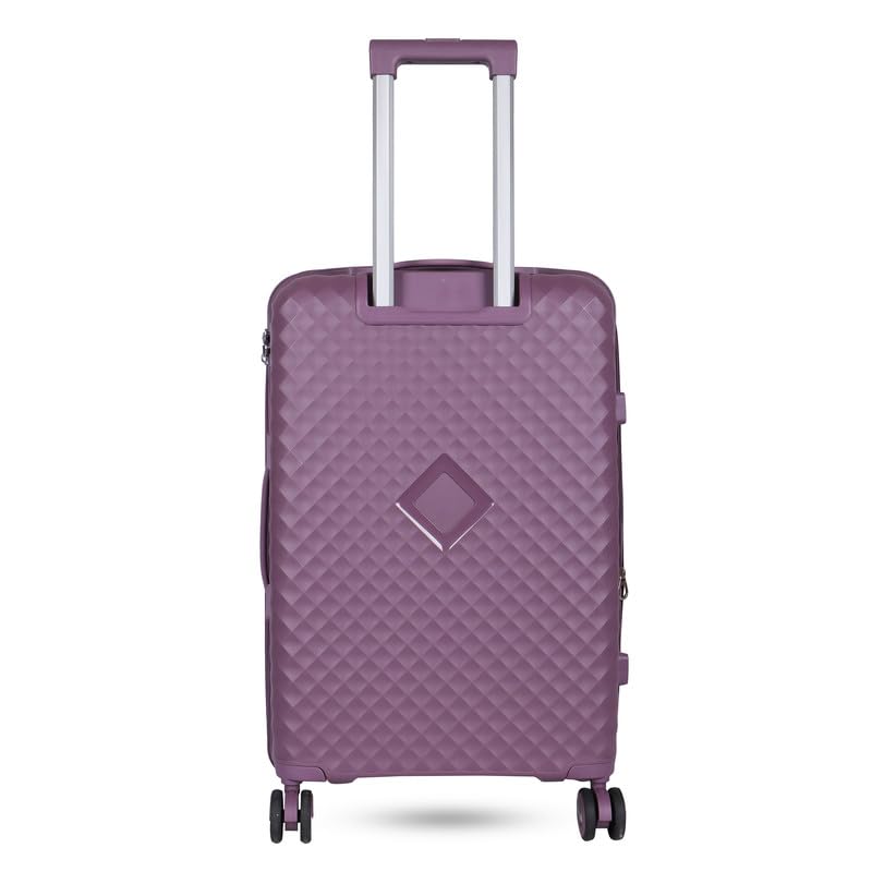 Image of Polo Class Trolley Bag 28 INCH with Vanity Trolley Bag | Polypropylene Material with 360-Degree Rotating Wheels | Number Lock & Securitec Zipper -Purple