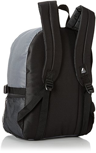 Everest Backpack With Front Mesh Pocket, Dark Gray, One Size #TOP4