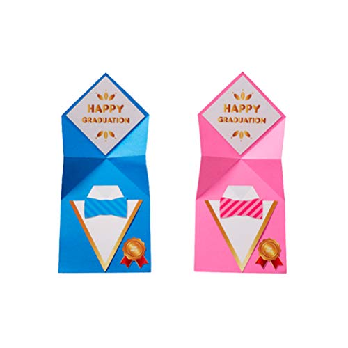 Amosfun 6 peças de cartão de formatura feito à mão, material de artesanato