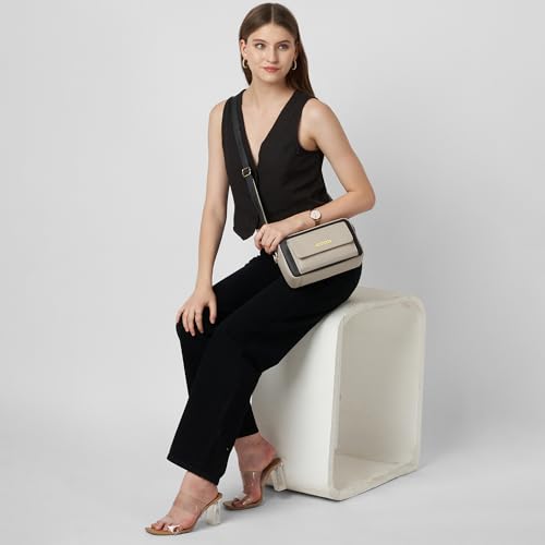Image of Caprese Regina Medium Sling Bag for Women with Adjustable Strap & Zipper Closure for Comfortable Wear | Versatile Handbag for Everyday Use, Travel, and Special Occasions