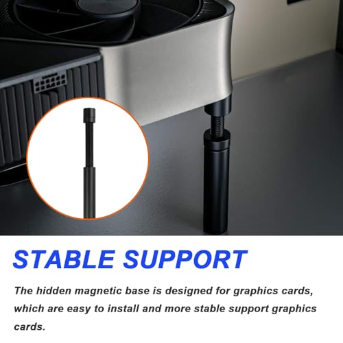Supporto GPU per scheda grafica, supporto GPU ad altezza regolabile, staffa di supporto per evitare che la scheda grafica cada, con righello di carta (confezione da 2, tipo lungo) - Scheda video - Immagine 4