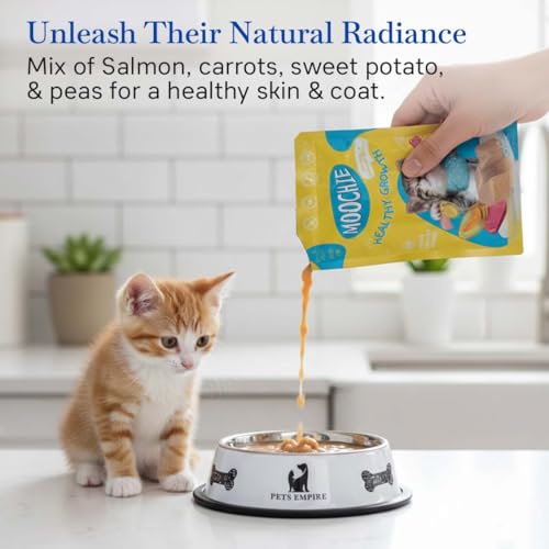 Image of Moochie Healthy Growth cat Food Treat Chicken and Tuna Mousse Gravy 85g