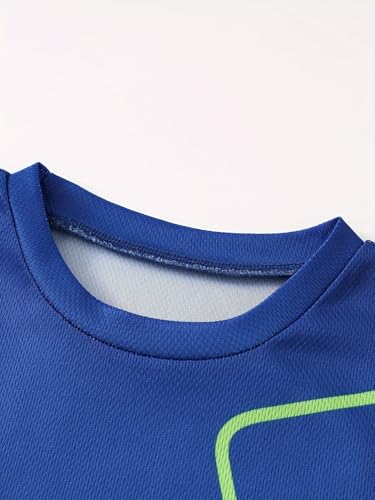 Image of Boys' Active Shorts Set 6 Pieces T-Shirt and Quick Drying Shorts Summer Activewear Sets 4-12Y
