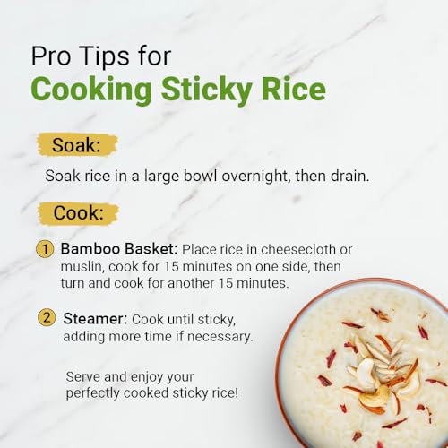 Future Foods Glutinos Sticky Rice 450 gram (Pack Of 2) |Sweet Rice|Healthy & Tasty|Gluten Free|Fiber Rich|Product Of Thailand