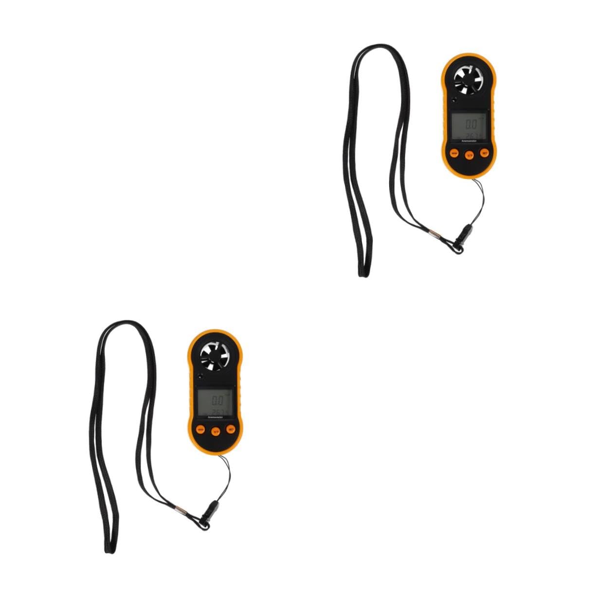 BESPORTBLE 2 Pièces Anémomètre numérique mesure de la vitesse de l'air compteur de mesure d'air anemometre portable anémomètre portable de la vitesse du vent ventilateur Plastique