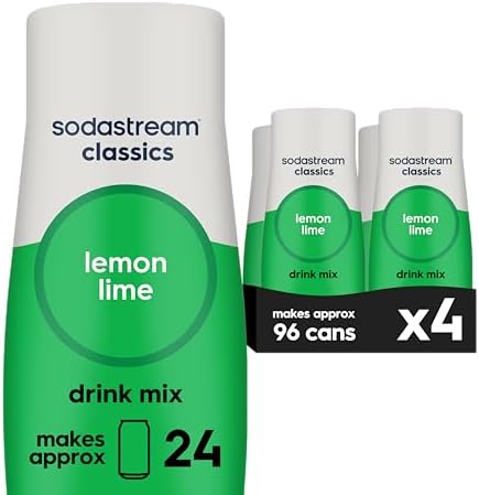 SodaStream Lemon Lime, 14.8 Fl Oz (Pack of 4)