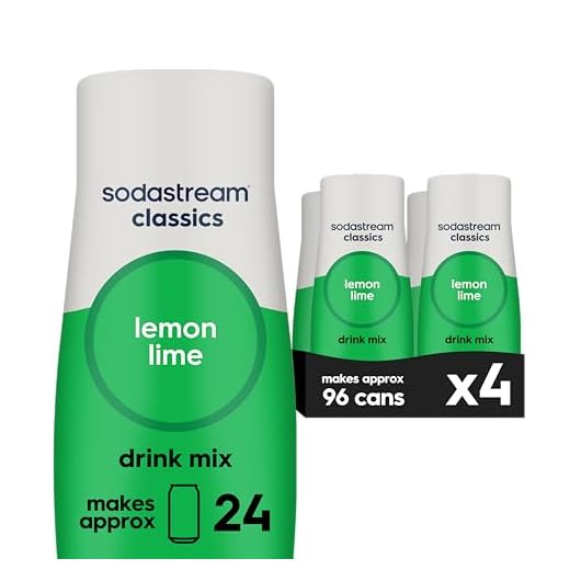SodaStream Lemon Lime, 14.8 Fl Oz (Pack of 4)