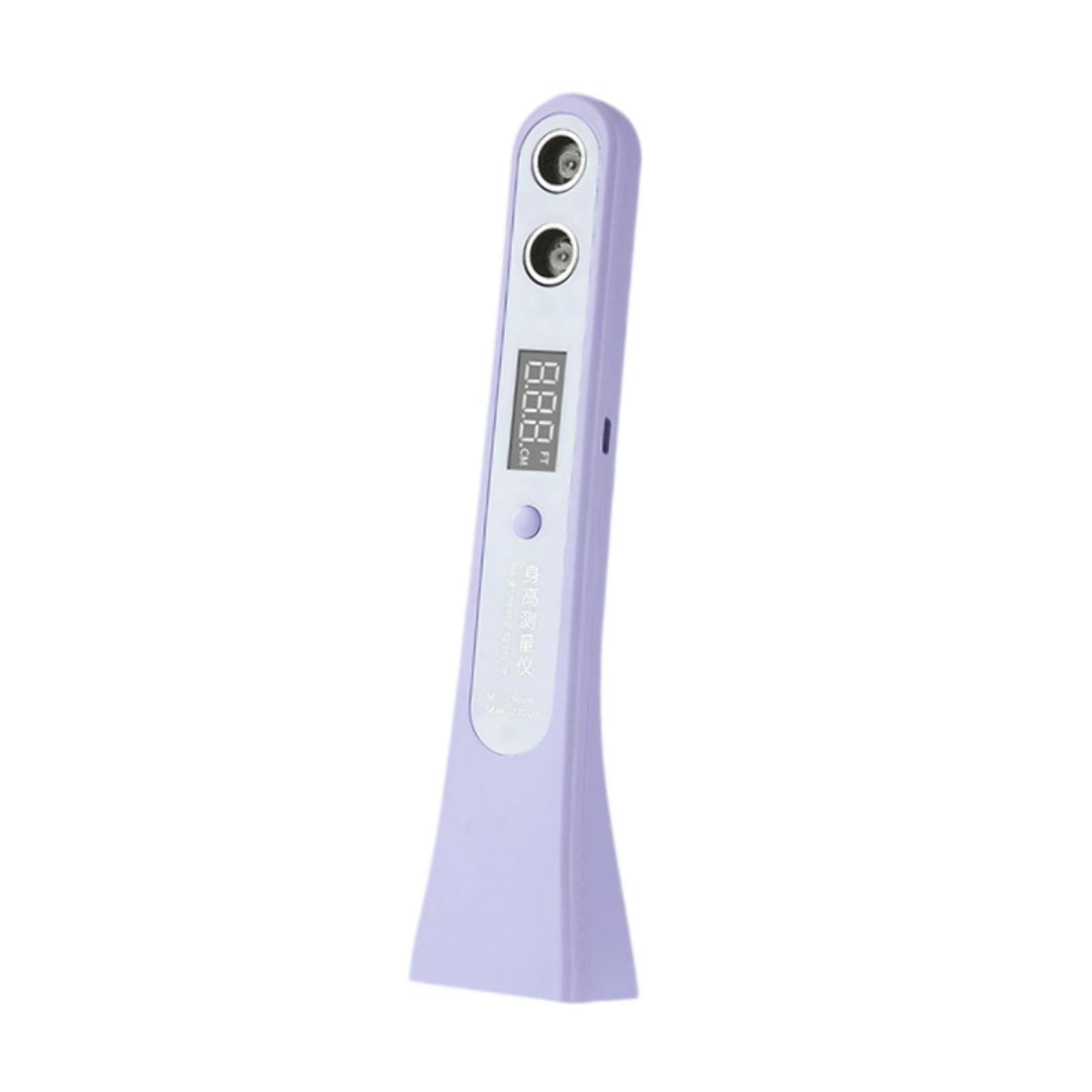 Leefasy Handheld Height Measuring Device Cordless Stadiometer Non Slip Pad Precision for Children and Adults 8W with Digital Display, Purple