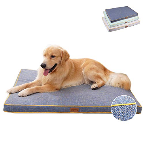 Yurun orthopädisches Hundebett Hundekissen Hundematratze für kleine mittlere große Hunde, Haustierbett kuschelig Schlafplatz, mit waschbarem Bezug Höhe in 6cm, 4 Größe S/M/L/XL Cover