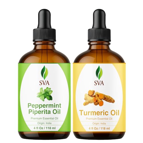 Aceite esencial combo cúrcuma y menta piperita 4 oz