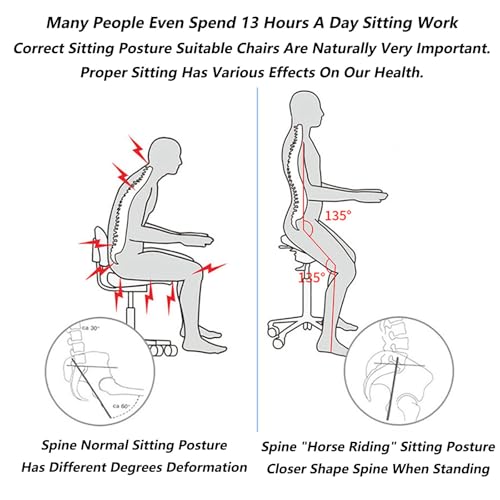 Chaise selle ergonomique tabouret roulettes dossier siège médical maison