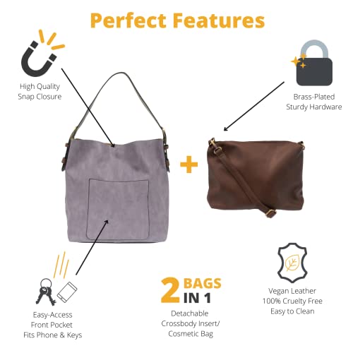 Image of Joy Susan Womens Faux Leather: Hobo 2-in-1 Handbag