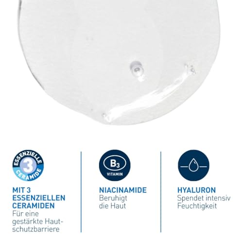 CeraVe Schäumendes Reinigungsgel für Gesicht und Körper, Normale bis fettige Haut, Mit Hyaluron und 3 essenziellen Ceramiden, 1 x 562 ml