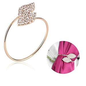 12 stuks gouden servetring, strass servetring set, perfect voor dinerfeesten, bruiloften, banketten, catering en alle evenementen