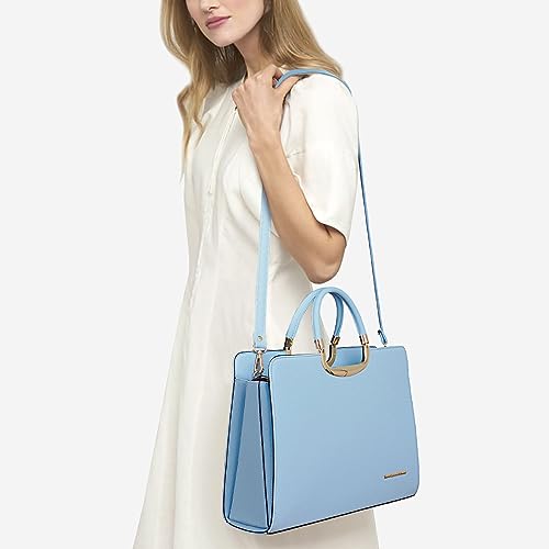 Womens Handbag Top Handle Shoulder Bag Tote Satchel Purse Work Bag with Matching Wallet2