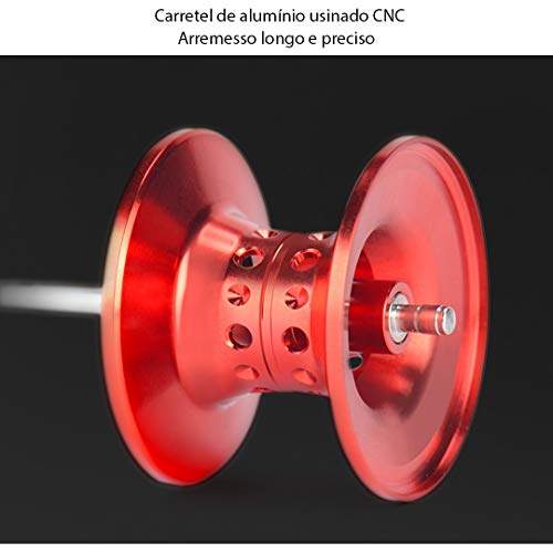 Carretilha Pesca Kastking Brutus Manivela Esquerda + Brinde