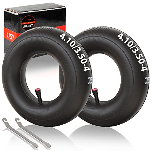 1PZ SI4-35T 2X Cámaras de Aire 4.10/3.50-4 con válvula TR13 para Rueda de Carretillas Reemplazo Cortacésped Remolques Carro Mini Quad Sopladores de Nieve