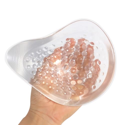 ONEFENG Symmetrisch Mastektomie Prothese,Schwimmen Brustprothesen Konkave Brustform Postoperativ Silikon Brüste BH Einlagen für Damen Bikini(1...