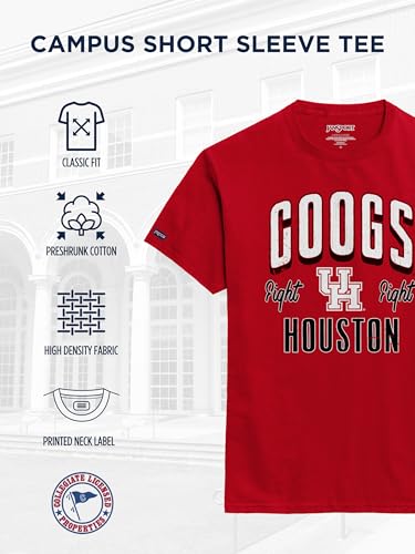 Image of JanSport NCAA Officially Licensed Campus Short Sleeve T Shirt for Men, Soft & Breathable Pre-Shrunk Cotton Crewneck T Shirt