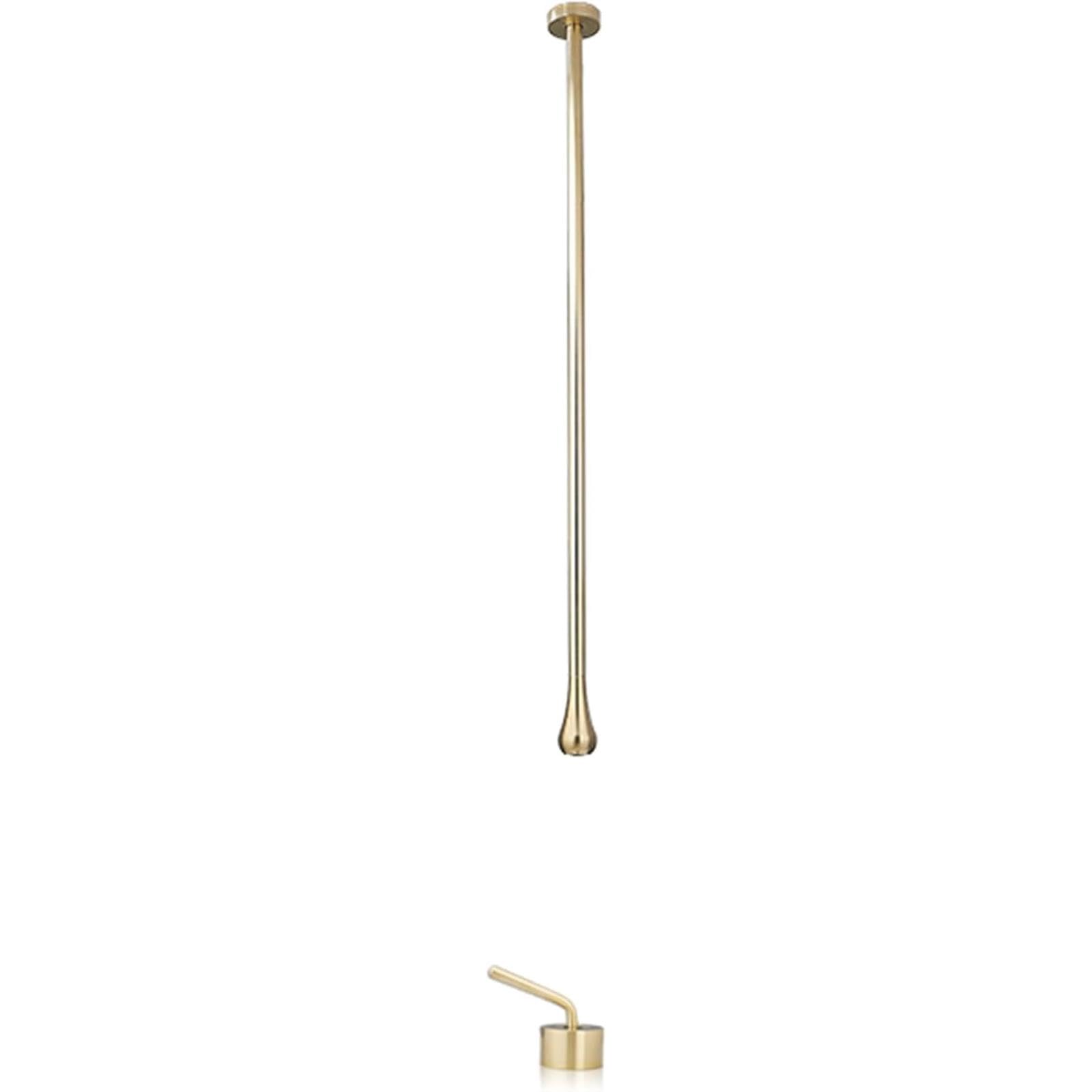 VITIWEDTY Hanging Tap Ceiling Taps Concealed Bathroom Sink Tap, Connection for Bathroom Basin (Brushed Gold)