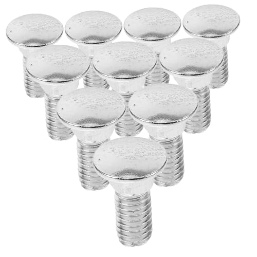 KICHOUSE 100pcs Carriage Bolts Zinc Plated Fully Threaded Carbon Steel Black Carriage Bolts for Shelving Hardware