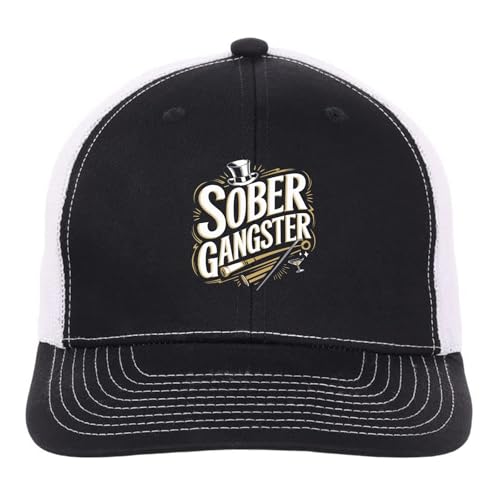 Sobear Gangstaer Recoveary Sarcaesm Alcoholics Beveragae Trucker Hats Garde Cap for Son