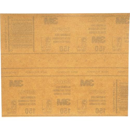 Feuille oxyde d aluminium 3M abrasive et résistante grain 150 pack de 25