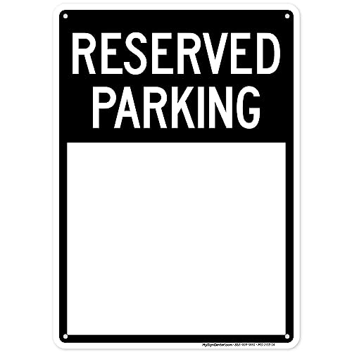 Panneau Reserved Parking en aluminium de 25,4 x 35,6 cm résistant par My Sign Center