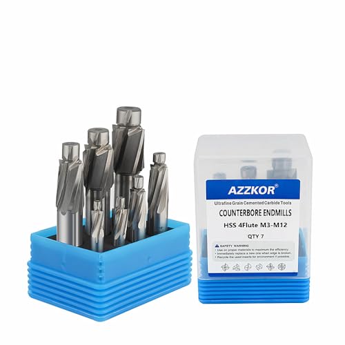 Image of Countersunk Screwdriver Chamfering Tool HSS Countersunk Milling Cutter High Speed Steel Straight Shank Endmills 7PCS