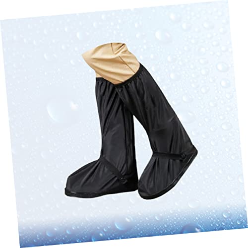 Cubrecalzados impermeables antideslizantes Totority para ciclismo al aire libre, protectores reutilizables de alta altura para botas, cubiertas gruesas y resistentes para motocicleta y bicicleta miniatura 7