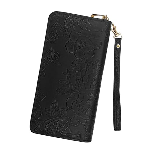 Large Womens Wallet with Removable Wrist Strap and Zipper, Wristlet Wallet Women Fashion women's Wallets Multi Card Slot