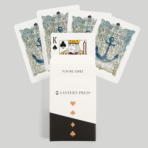 Baraja de Póker Watercolor Anchor 52 Cartas Tamaño Póker miniatura 6